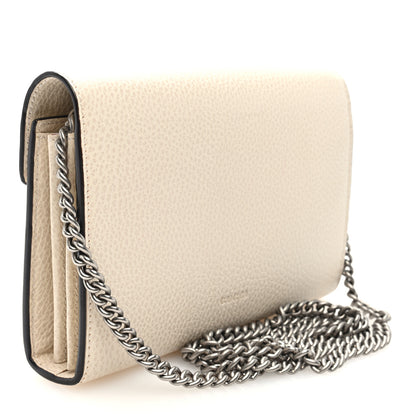 Gucci Dollar Calfskin Mini Dionysus Chain Wallet Mystic White 3 of 9