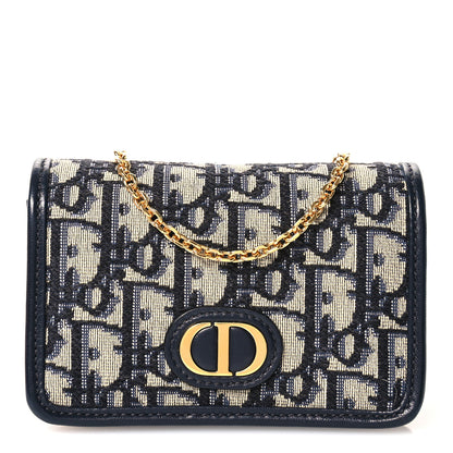 Christian Dior Oblique Nano 30 Montaigne Pouch Blue 1 of 10