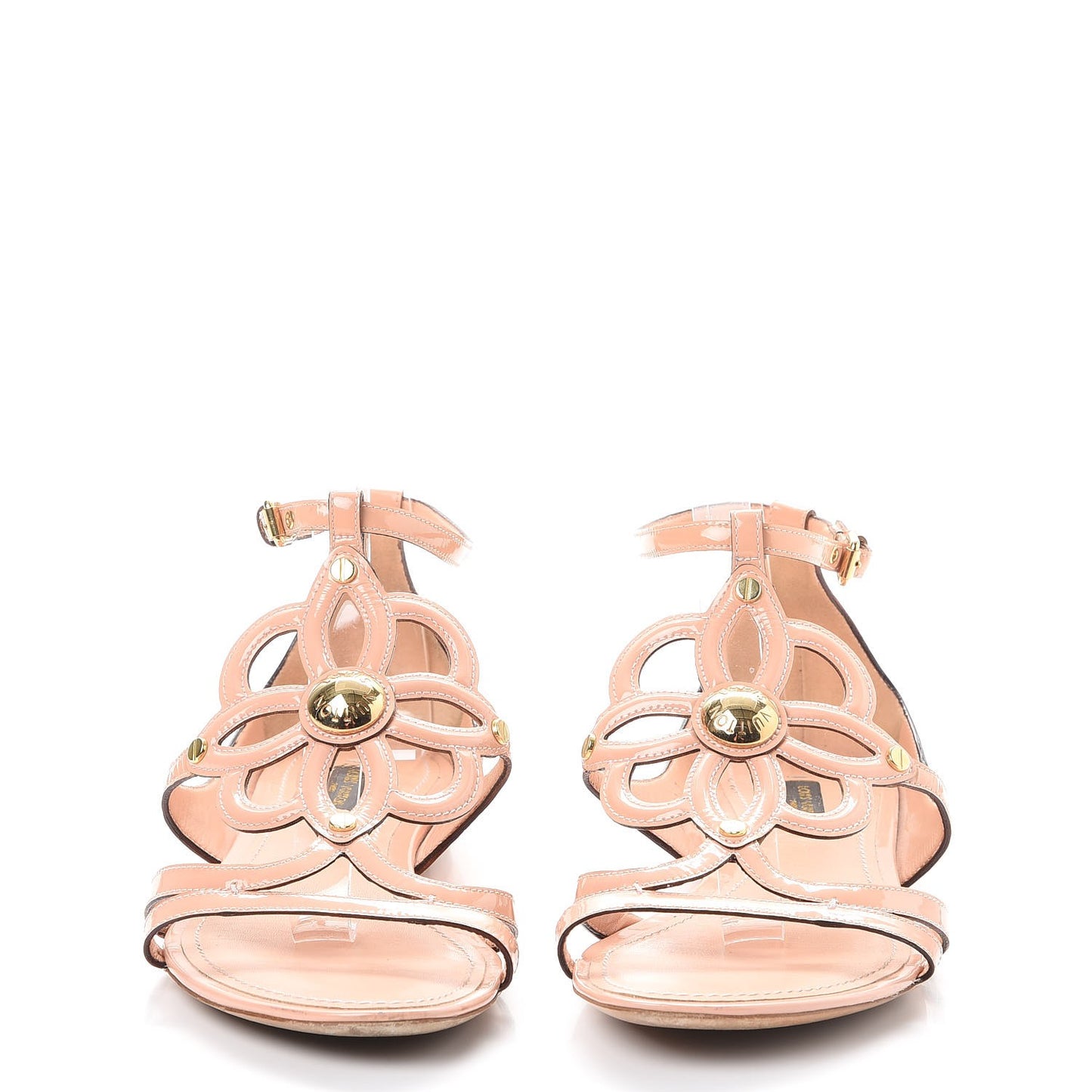 Patent Fleur Thong Sandals 37 Pink