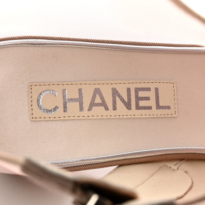 Chanel Mesh Grosgrain Camellia Short Boots 40.5 Pink Beige 8 of 10