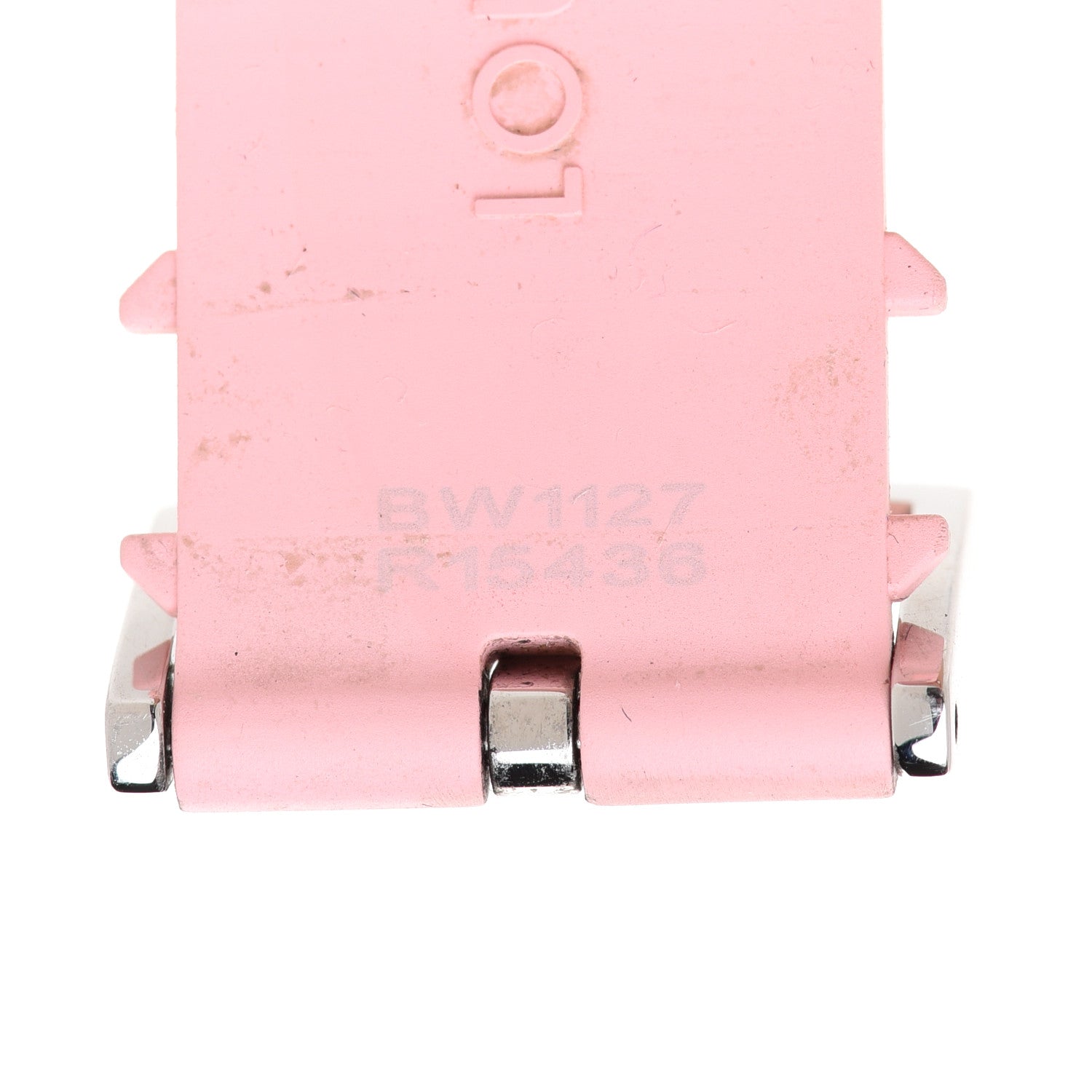 Louis Vuitton Rubber Monogram Tambour 10mm Watch Strap Pink 3 of 3