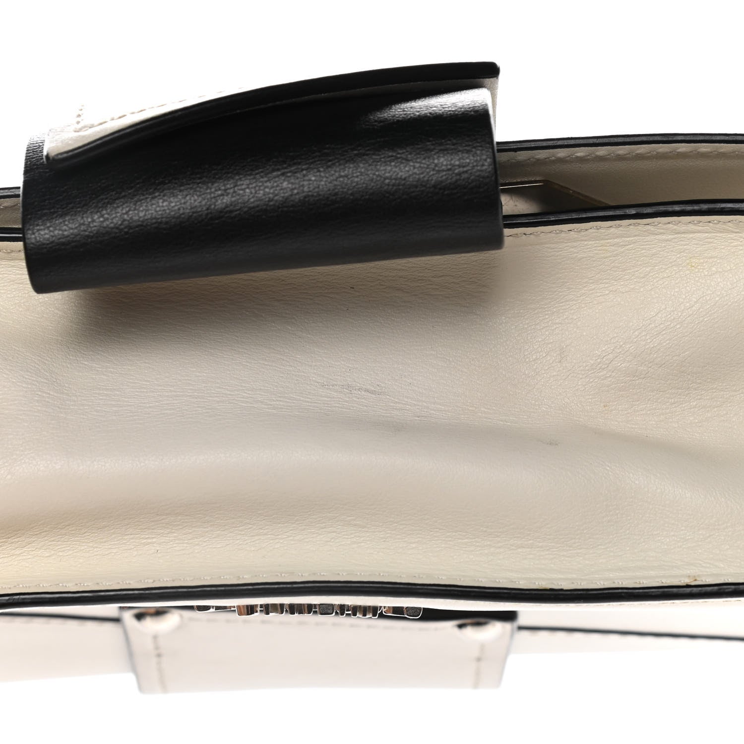 Prada City Calf Plex Ribbon Bag White 17 of 19