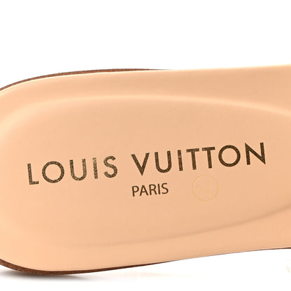 Louis Vuitton Damierlicious Neo Revival Flat Mule Sandals 38 Rose Peach 8 of 9