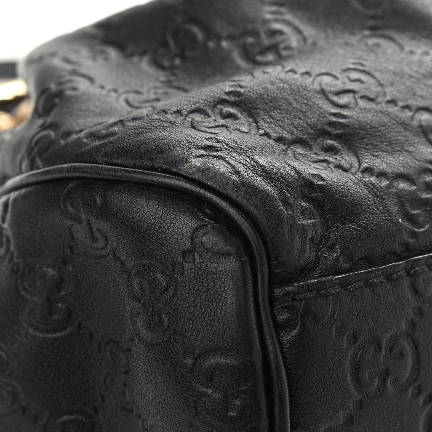 Guccissima Medium Sukey Tote Black