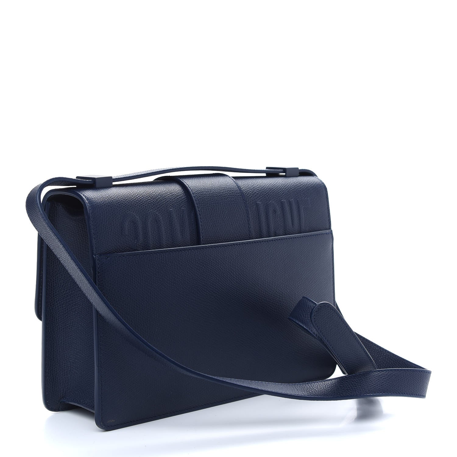 Christian Dior Ultra Matte Grained Calfskin 30 Montaigne Flap Bag Navy 3 of 8