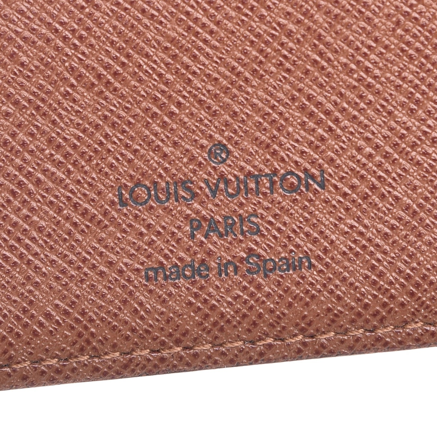 Monogram Checkbook Holder Case Wallet