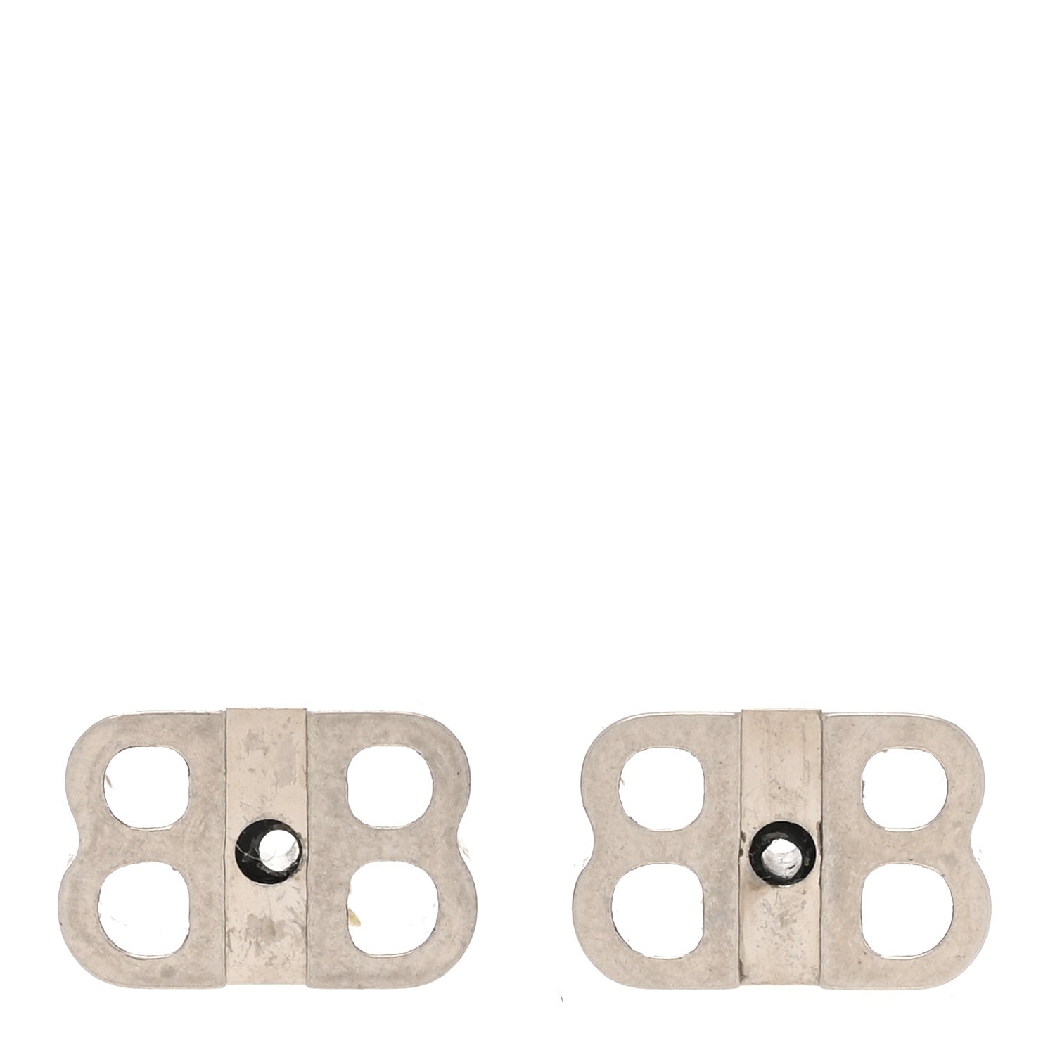 Balenciaga Metal B Earrings  Silver 4 of 6
