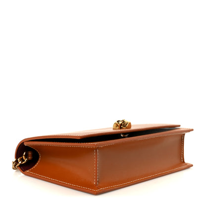 Alexander McQueen Calfskin Mini Skull Chain Crossbody Bag Caramel Tan 4 of 12
