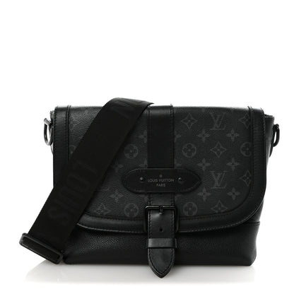 Louis Vuitton Monogram Eclipse Saumur Messenger NV Black 1 of 9