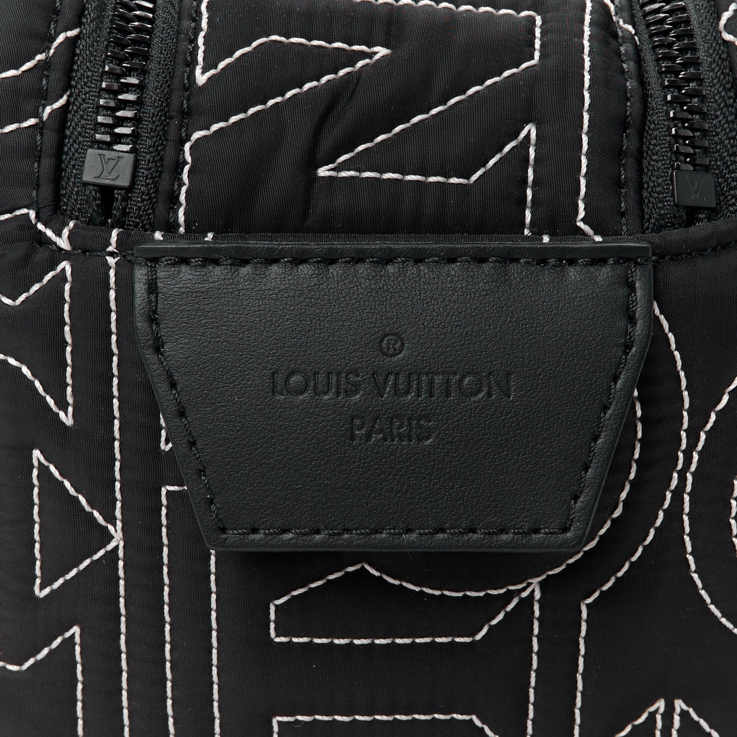 Nylon Dopp Kit Snow Pouch Black