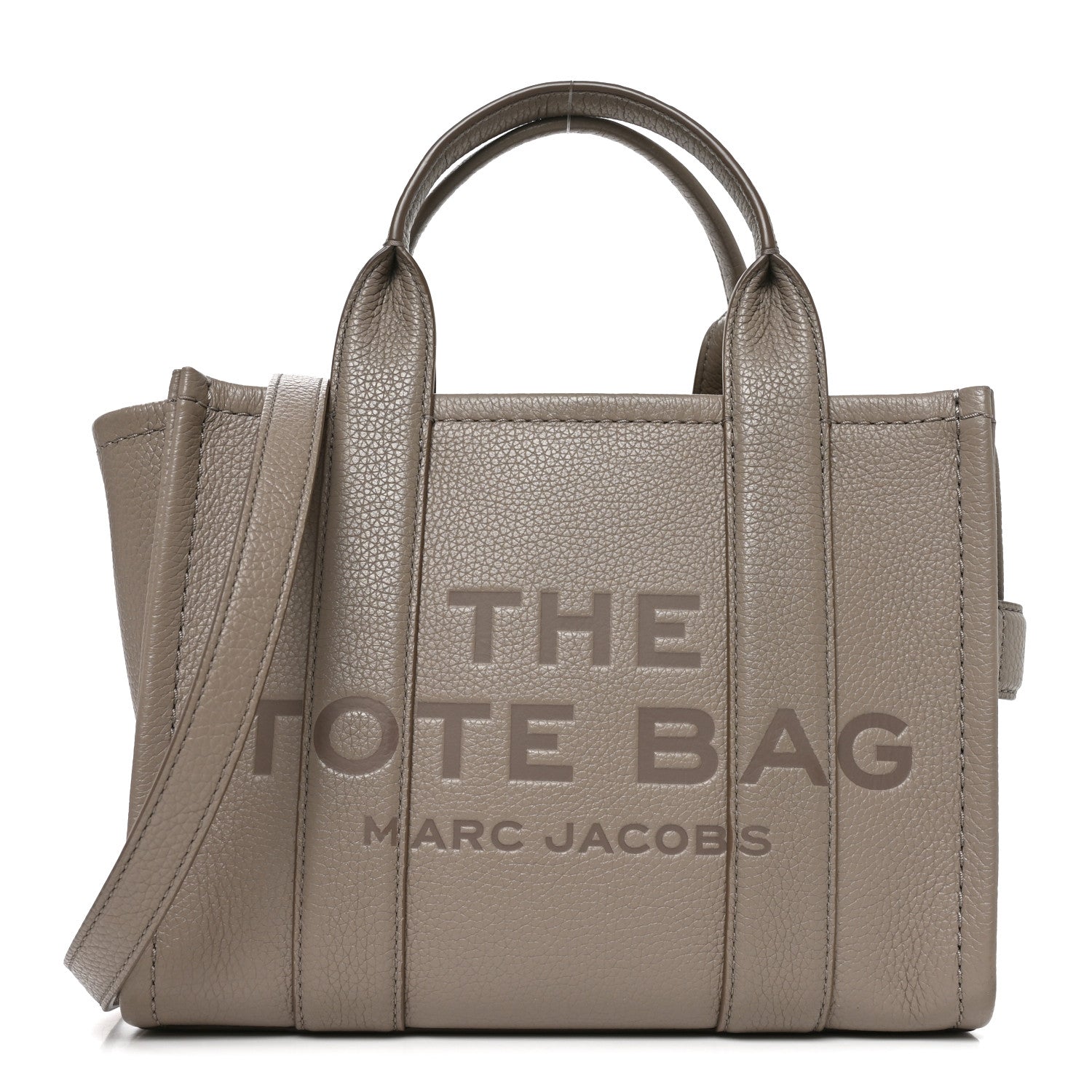 Marc Jacobs Grained Calfskin Small The Tote Bag Cement 1 of 9