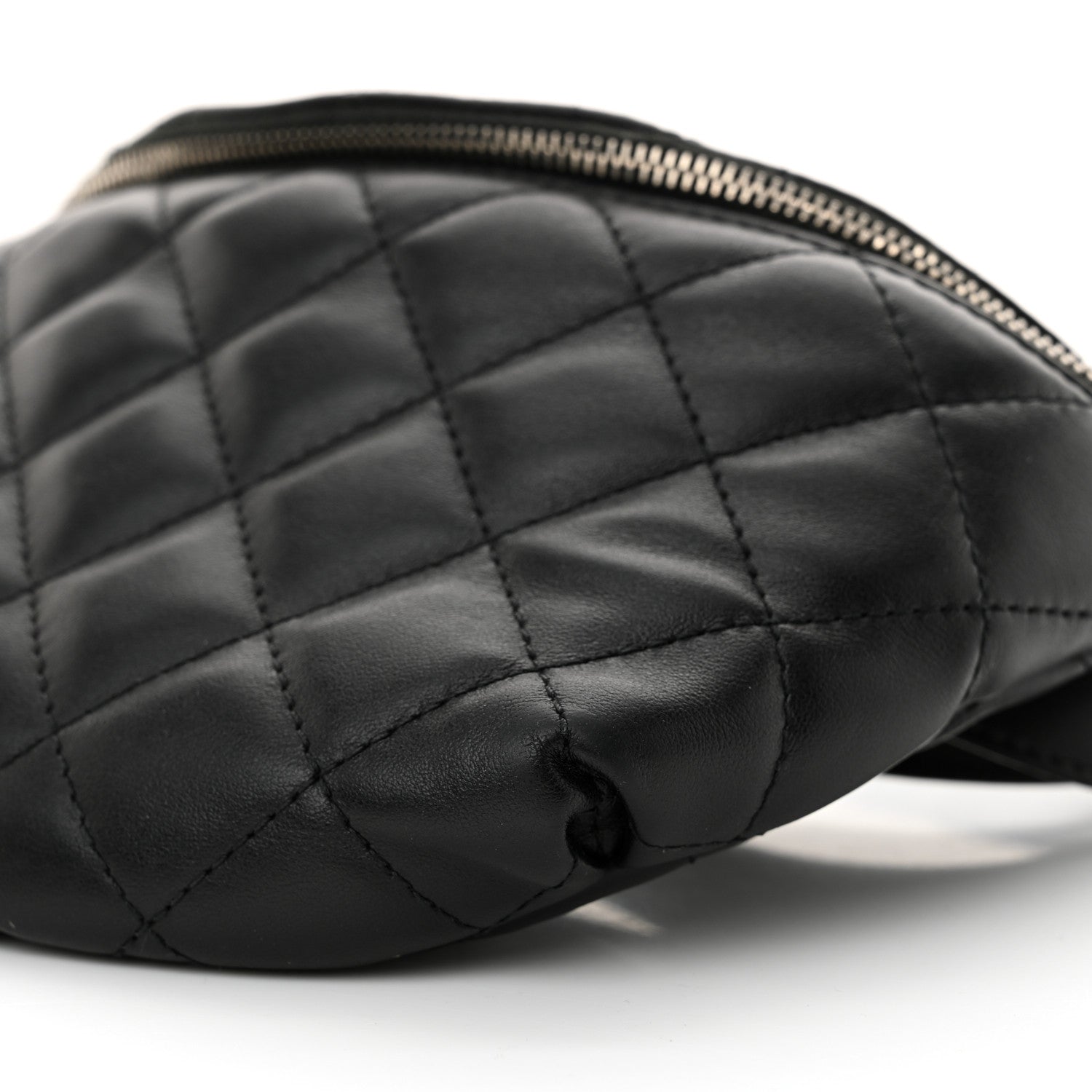 Chanel Calfskin Quilted Waist Belt Bag Black 10 of 11
