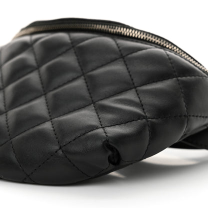 Chanel Calfskin Quilted Waist Belt Bag Black 10 of 11