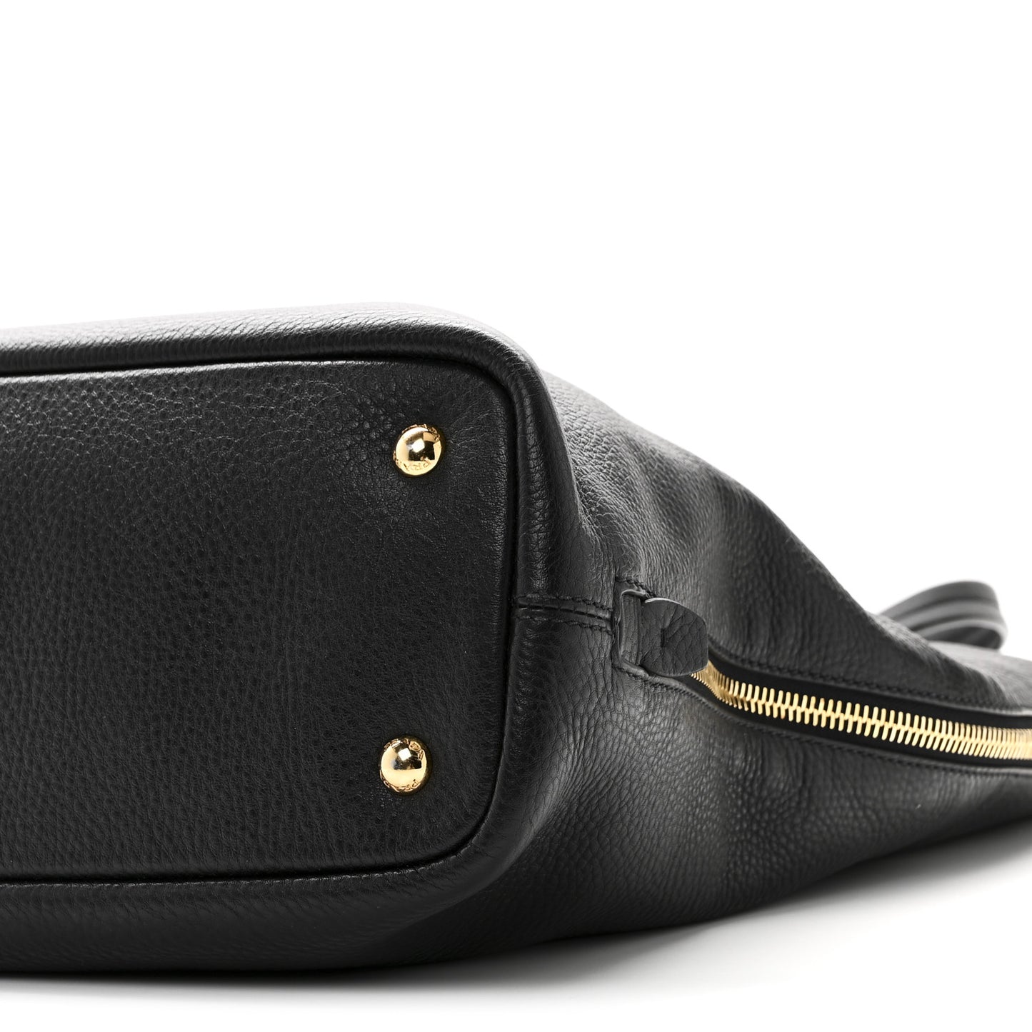 Vitello Daino Side Pocket Tote Black