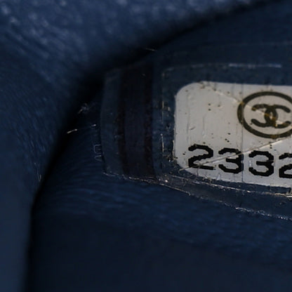 Chanel Denim Tweed Quilted Medium Double Flap Blue 7 of 9