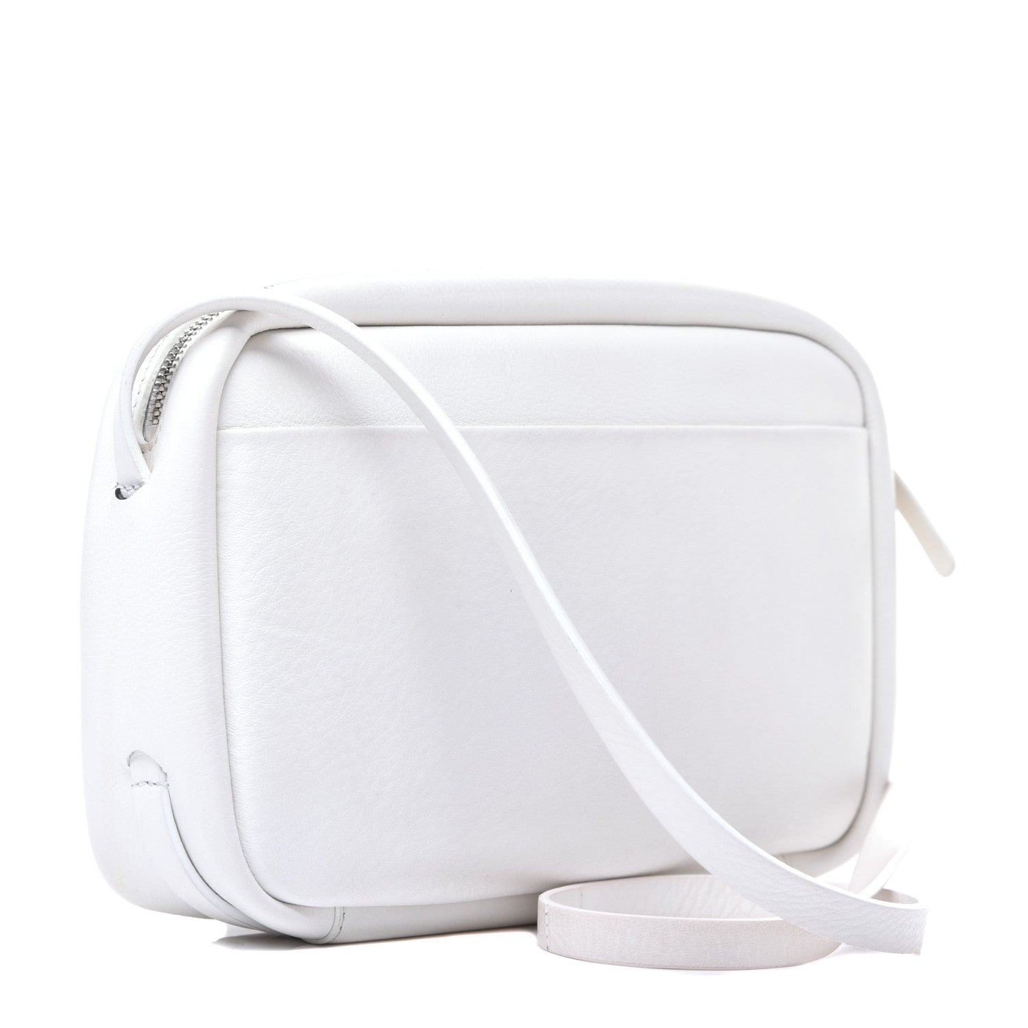 Balenciaga Smooth Calfskin Double Sided Logo S Everyday Camera Bag White 3 of 8