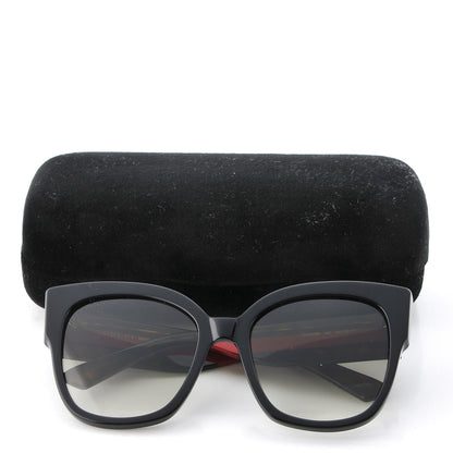 Gucci Acetate Square Frame Web Sunglasses GG0059S Black Tortoise 8 of 8