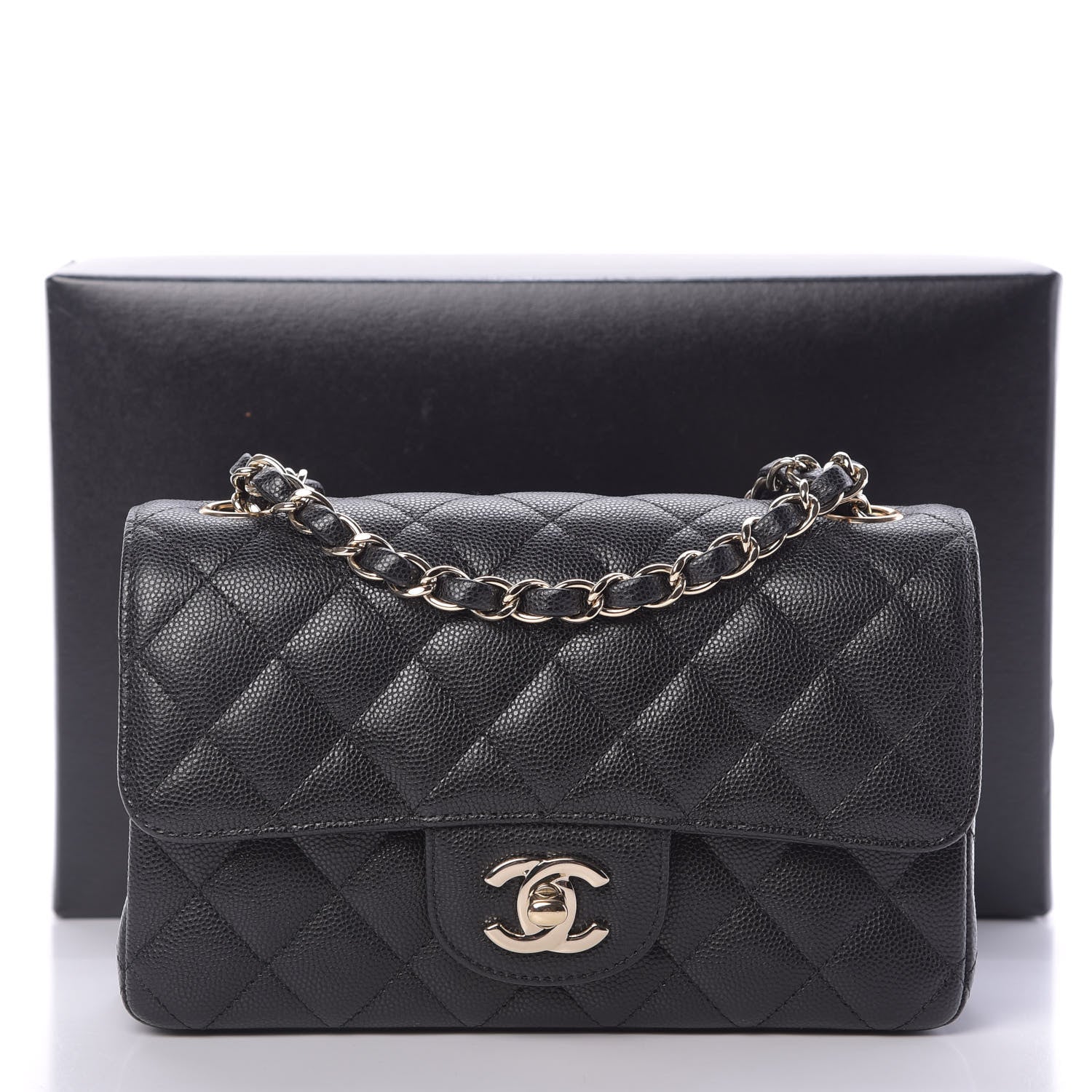Chanel Caviar Quilted Mini Rectangular Flap Black 11 of 11