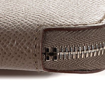 Hermes Epsom Silk'in Compact Wallet Etain 10 of 10
