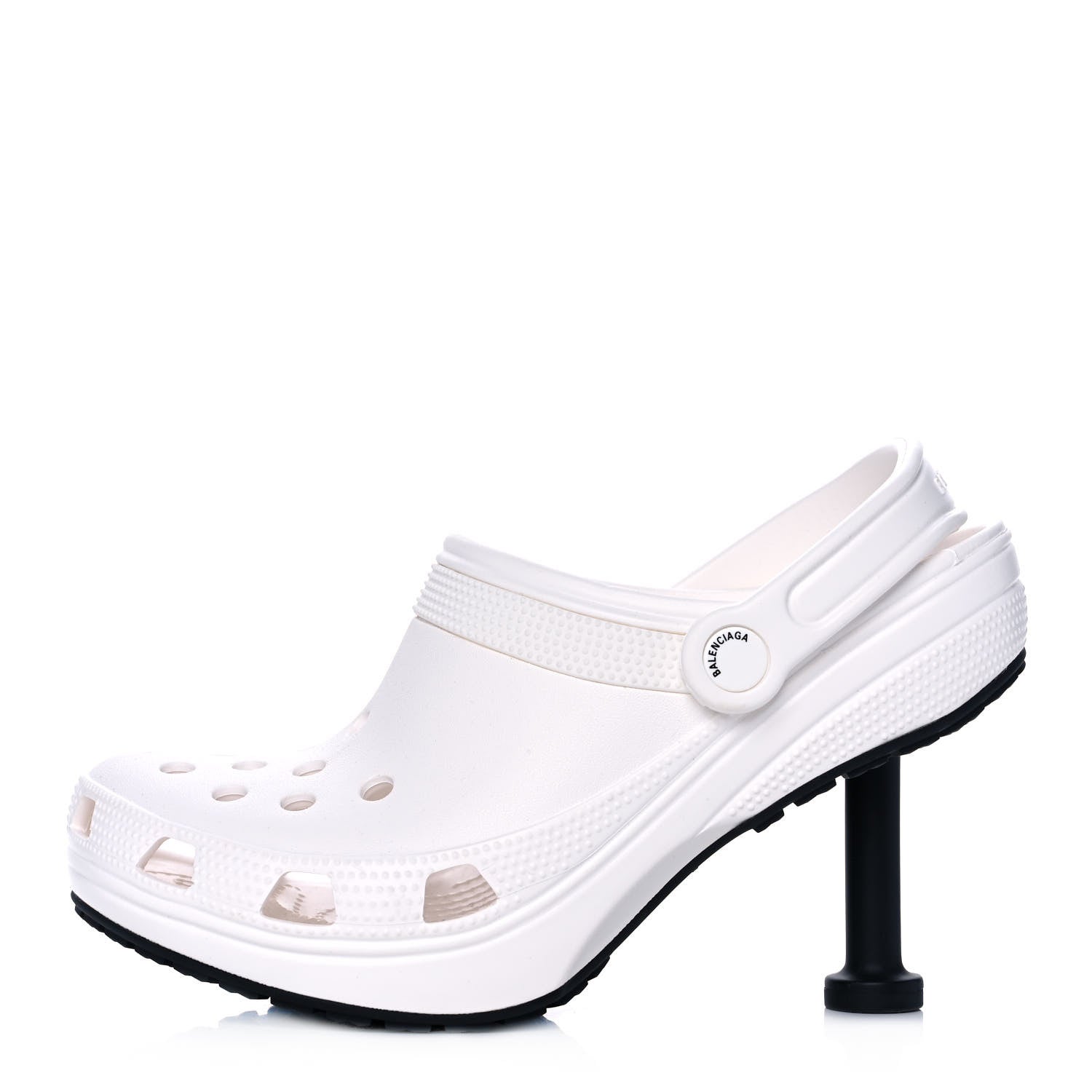 Balenciaga X CROCS Rubber Womens Madame 80 Sandals 39 White 1 of 9