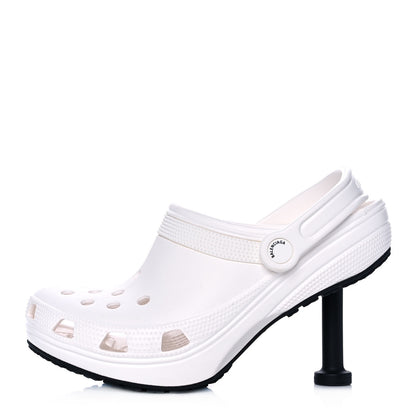Balenciaga X CROCS Rubber Womens Madame 80 Sandals 39 White 1 of 9