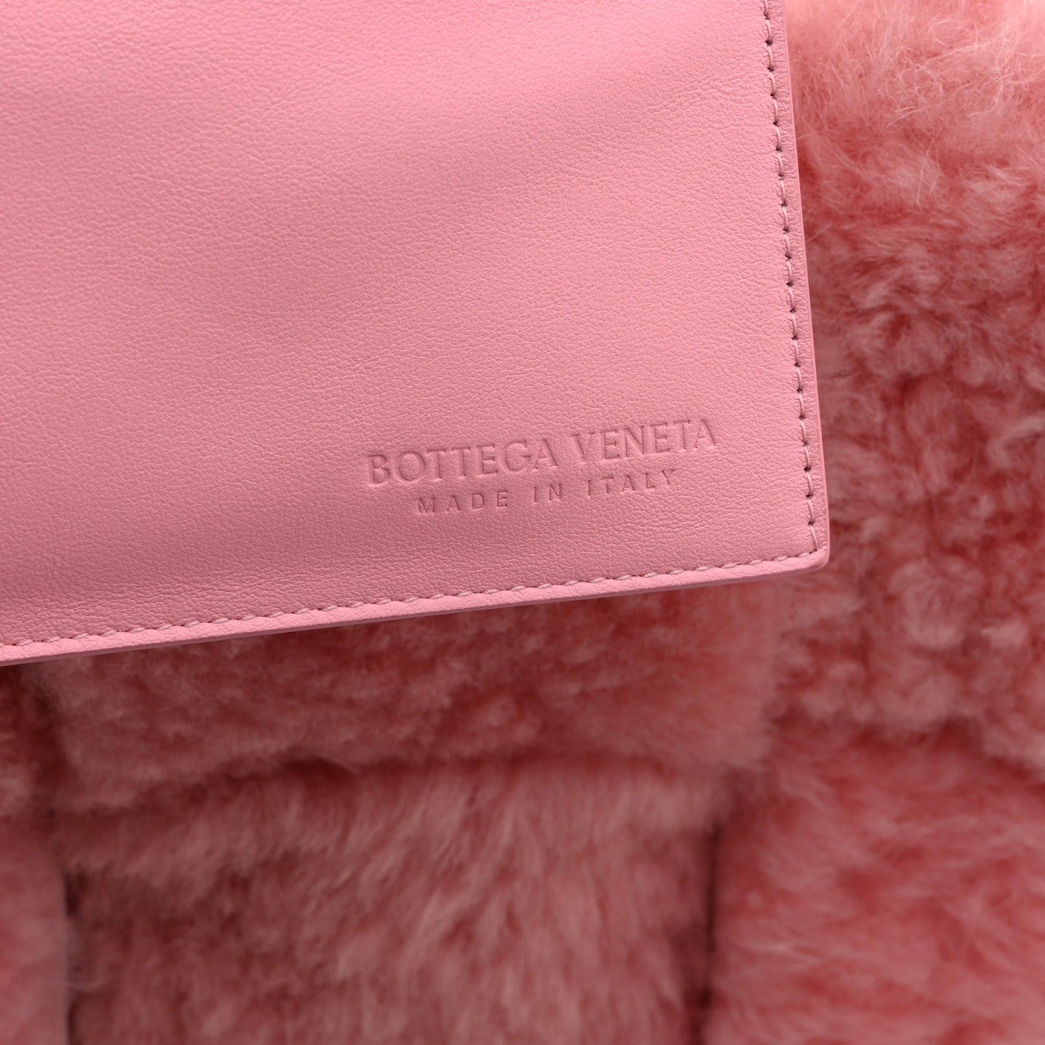 Bottega Veneta Shearling Small Intrecciato Arco Tote Popsicle 7 of 10