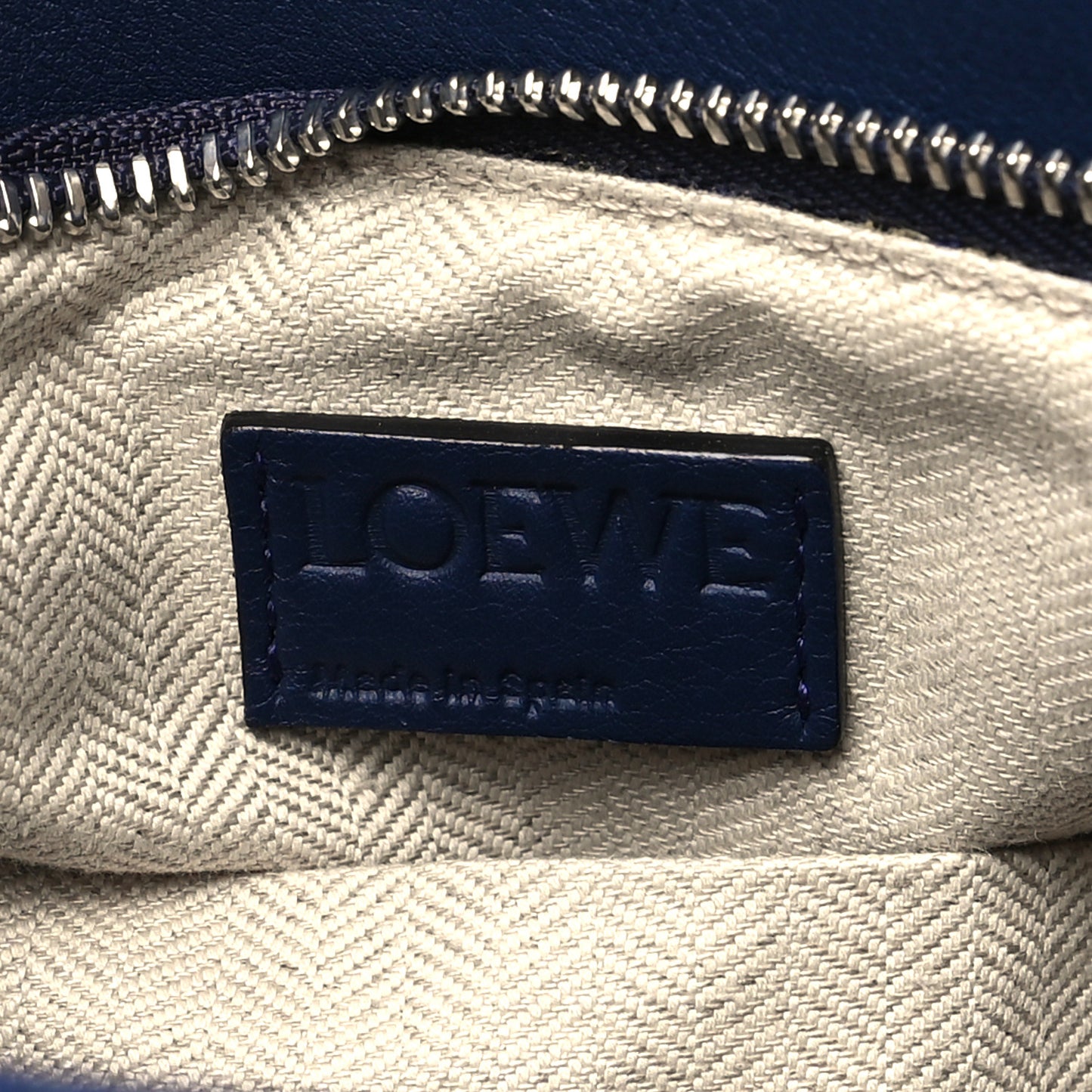 Calfskin Small Puzzle Bag Marine