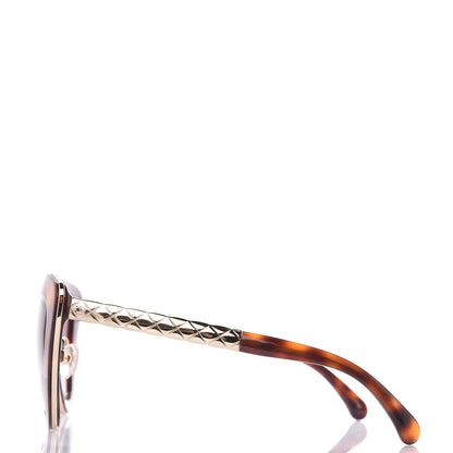 Chanel Cat Eye Quilted Sunglasses 5368 Tortoise 2 of 9