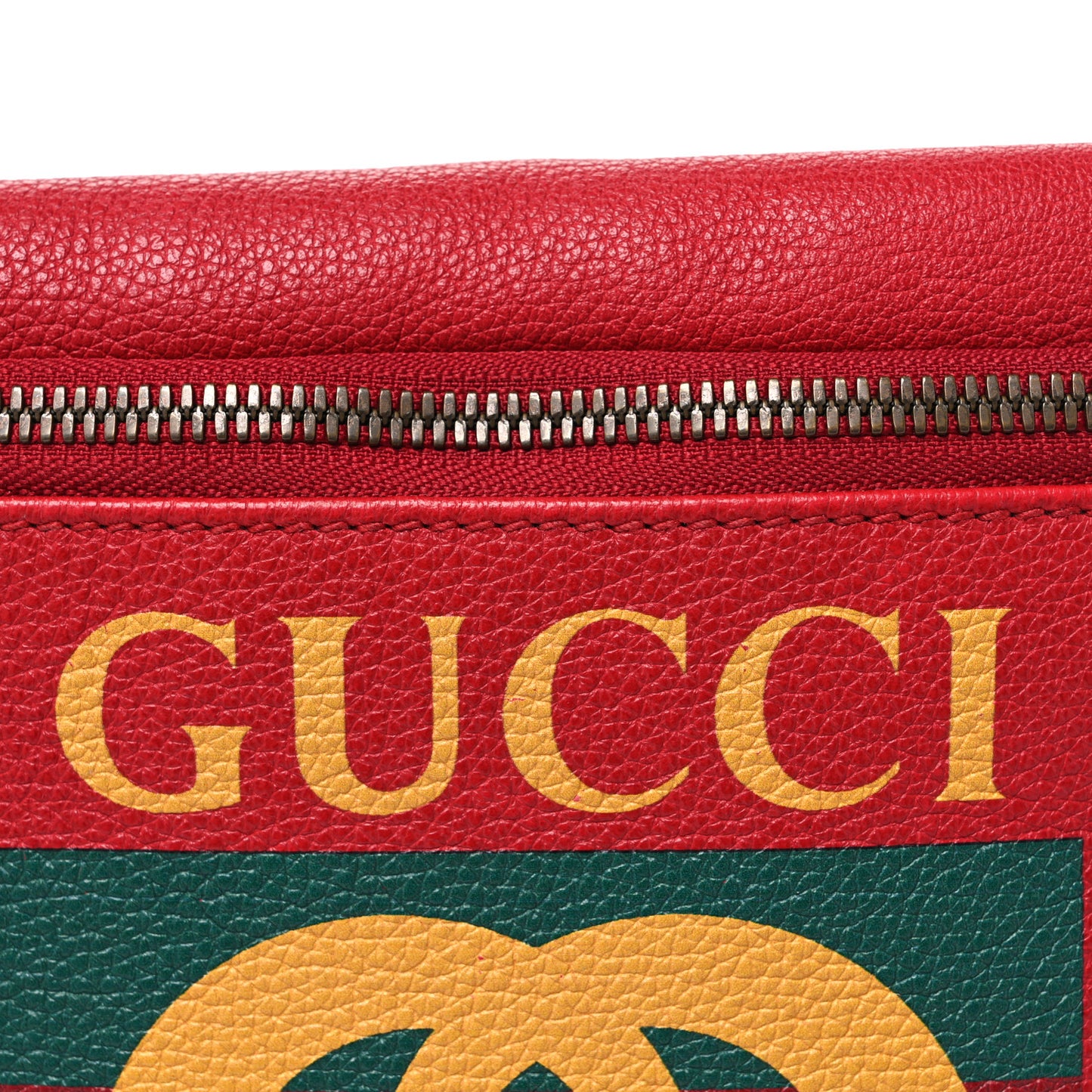 Grained Calfskin Logo Belt Bag Hibiscus Red Hibiscus Red