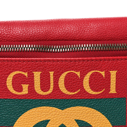 Gucci Grained Calfskin Logo Belt Bag Hibiscus Red Hibiscus Red 8 of 11