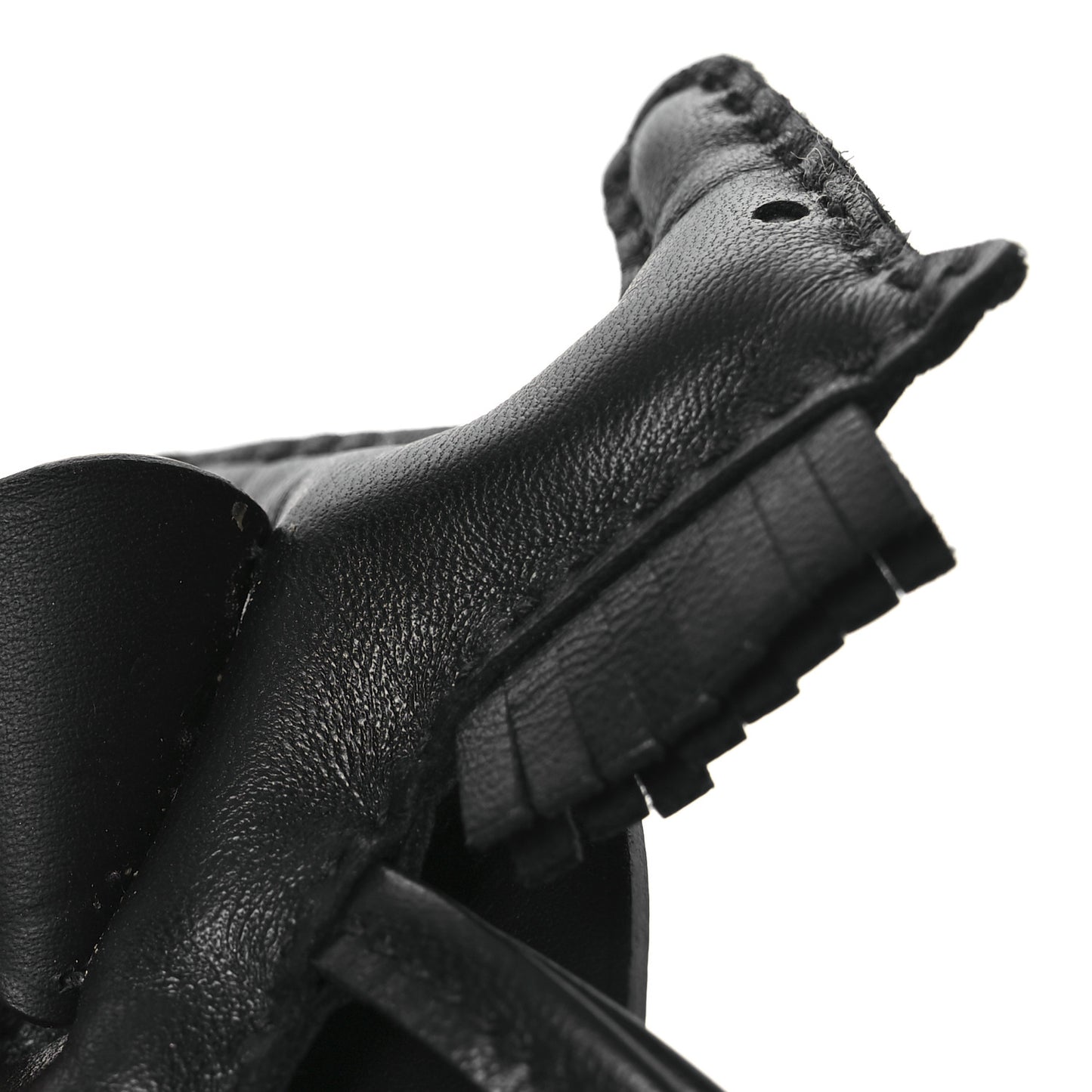 Milo Lambskin Grigri Rodeo Pegase Horse Bag Charm PM So Black