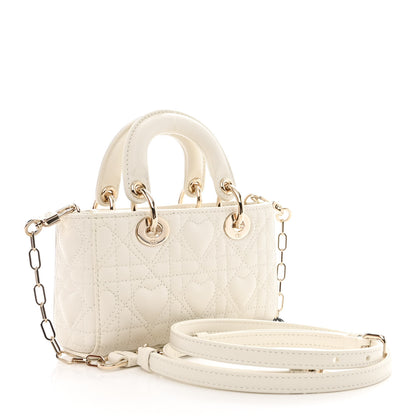 Christian Dior Lambskin Cannage Dioramour Micro Lady D-Joy Latte 3 of 11