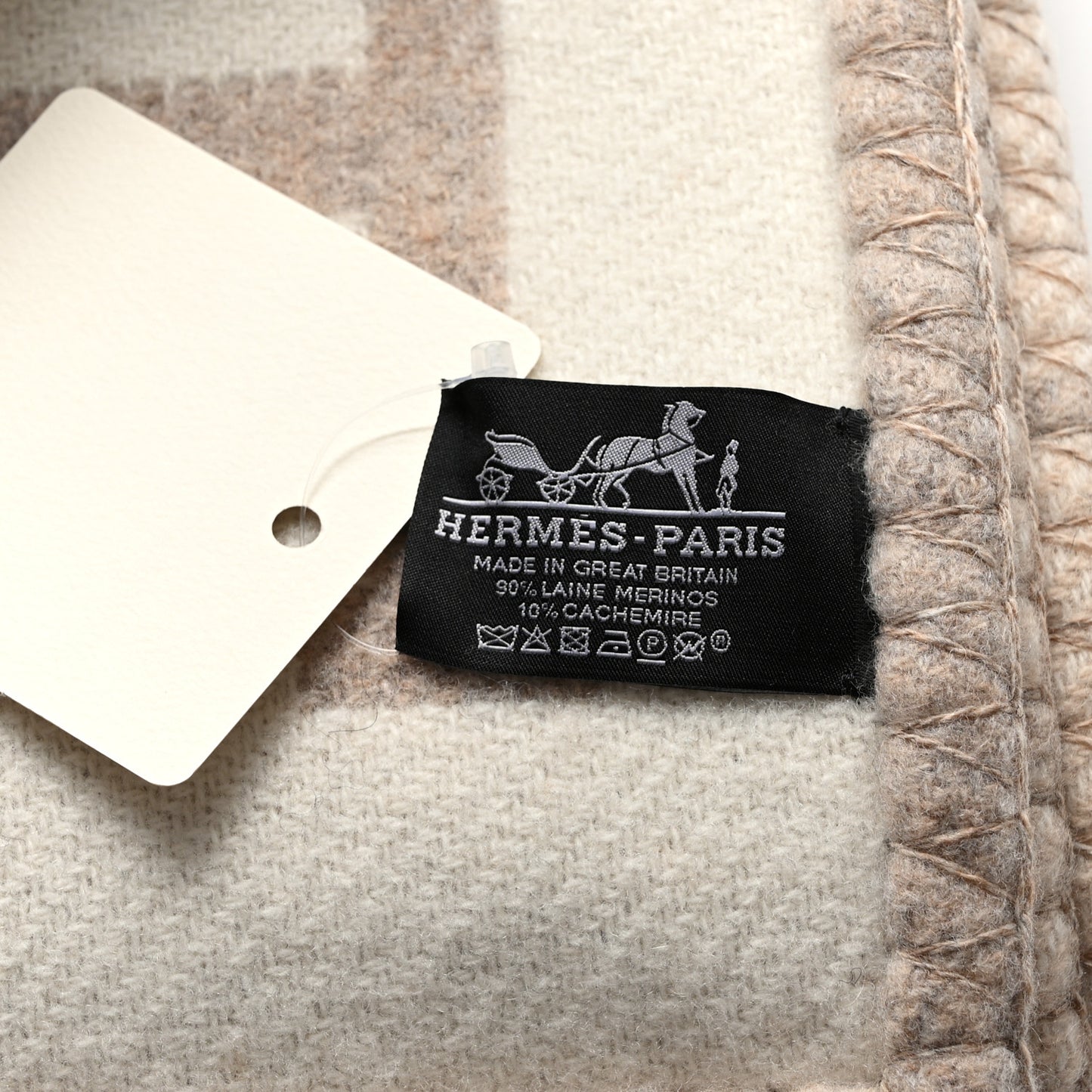 Wool Cashmere Avalon III Blanket Coco Camomille