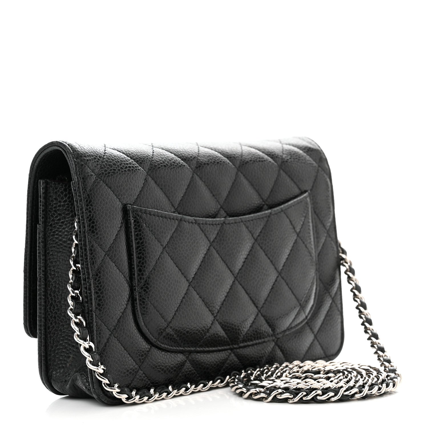 Chanel Caviar Quilted Wallet on Chain WOC Black 3 of 15