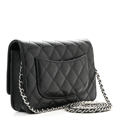 Chanel Caviar Quilted Wallet on Chain WOC Black 3 of 15