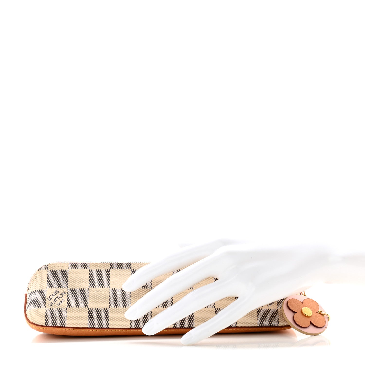 Louis Vuitton Damier Azur Elizabeth Pencil Pouch Rose Ballerine 2 of 10