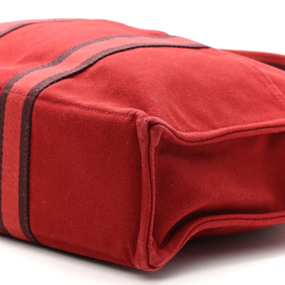 Hermes Canvas Fourre Tout MM Red 9 of 10