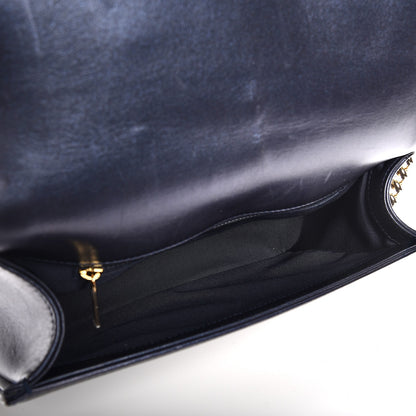 Chanel Lambskin Embossed New Medium Boy Cube Flap Navy 5 of 14