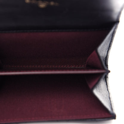 Chanel Lambskin Quilted Flap Card Holder Wallet Black 5 of 9
