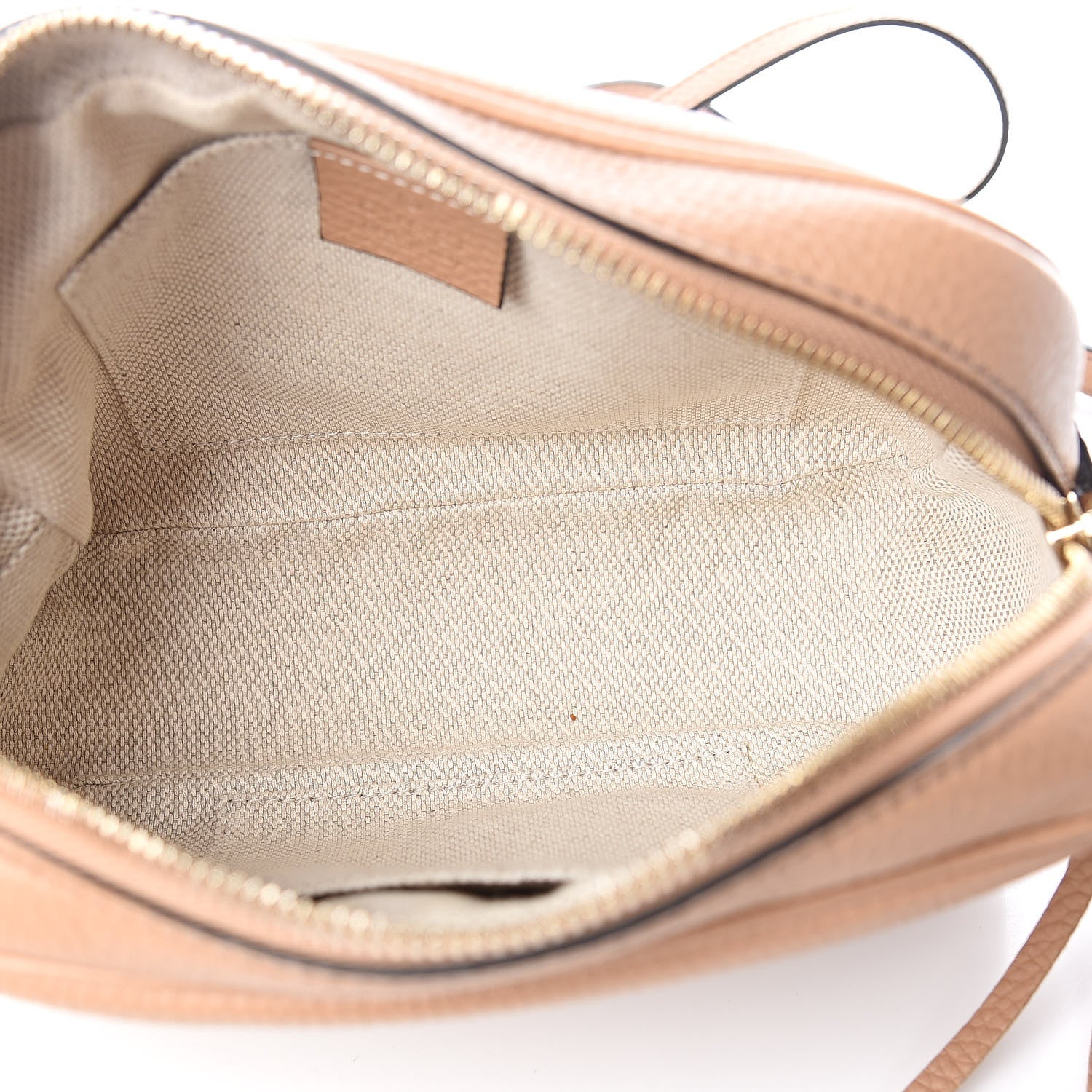 Gucci Pebbled Calfskin Small Soho Disco Bag Rose Beige 5 of 10