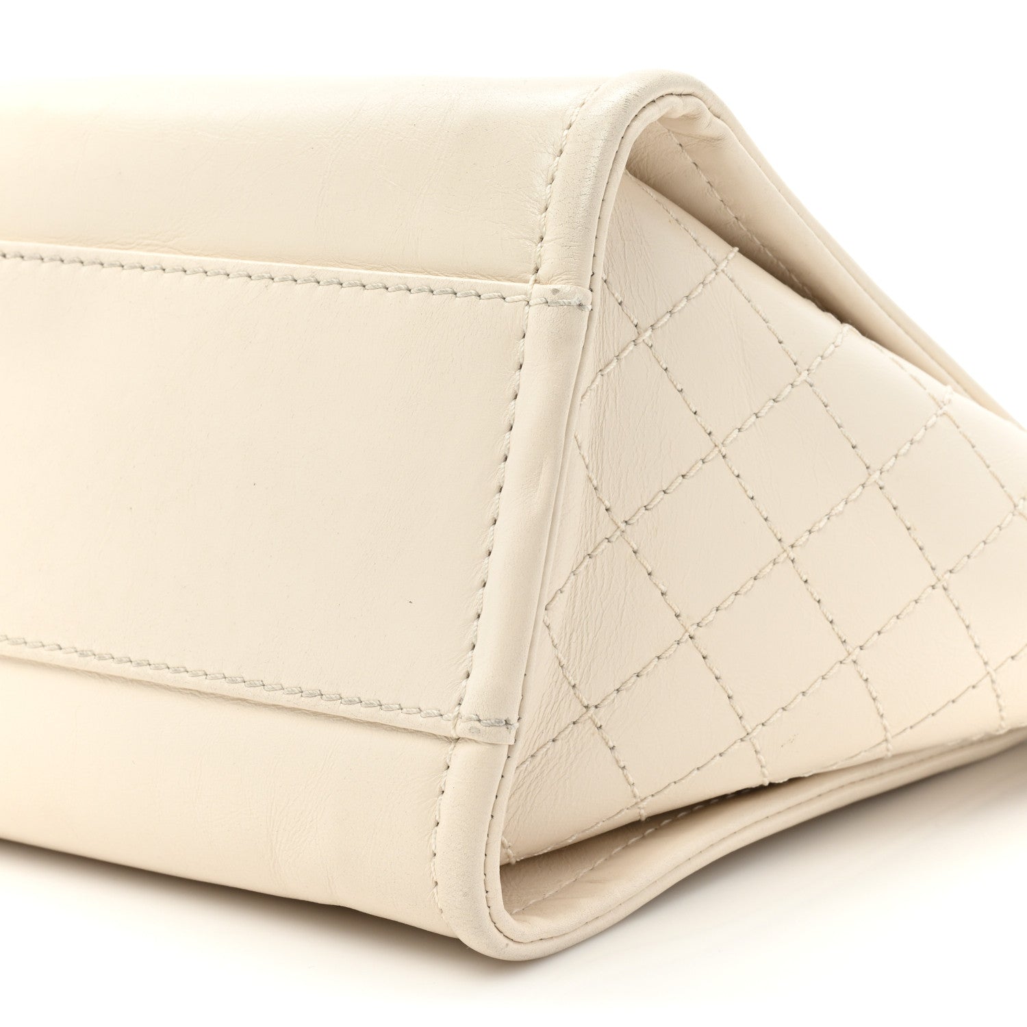 Chanel Aged Calfskin Small Charms Deauville Tote White 8 of 15