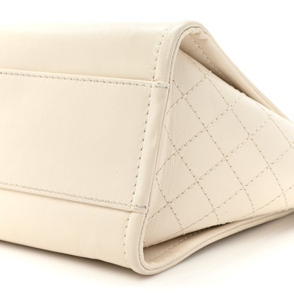 Chanel Aged Calfskin Small Charms Deauville Tote White 8 of 15