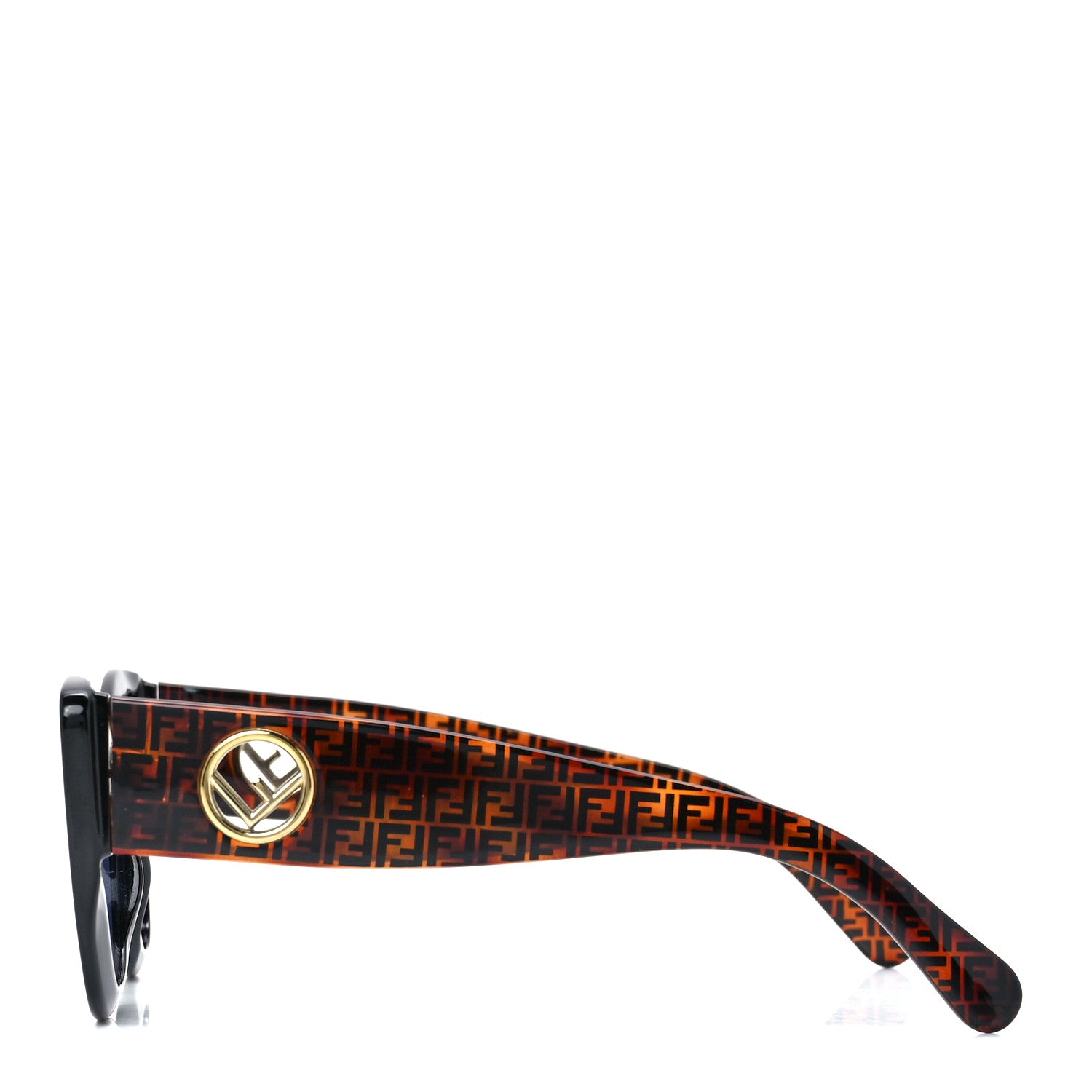 Fendi Acetate F is Fendi FF 51mm Cat Eye Sunglasses 0327/S Tortoise Camouflage 3 of 7