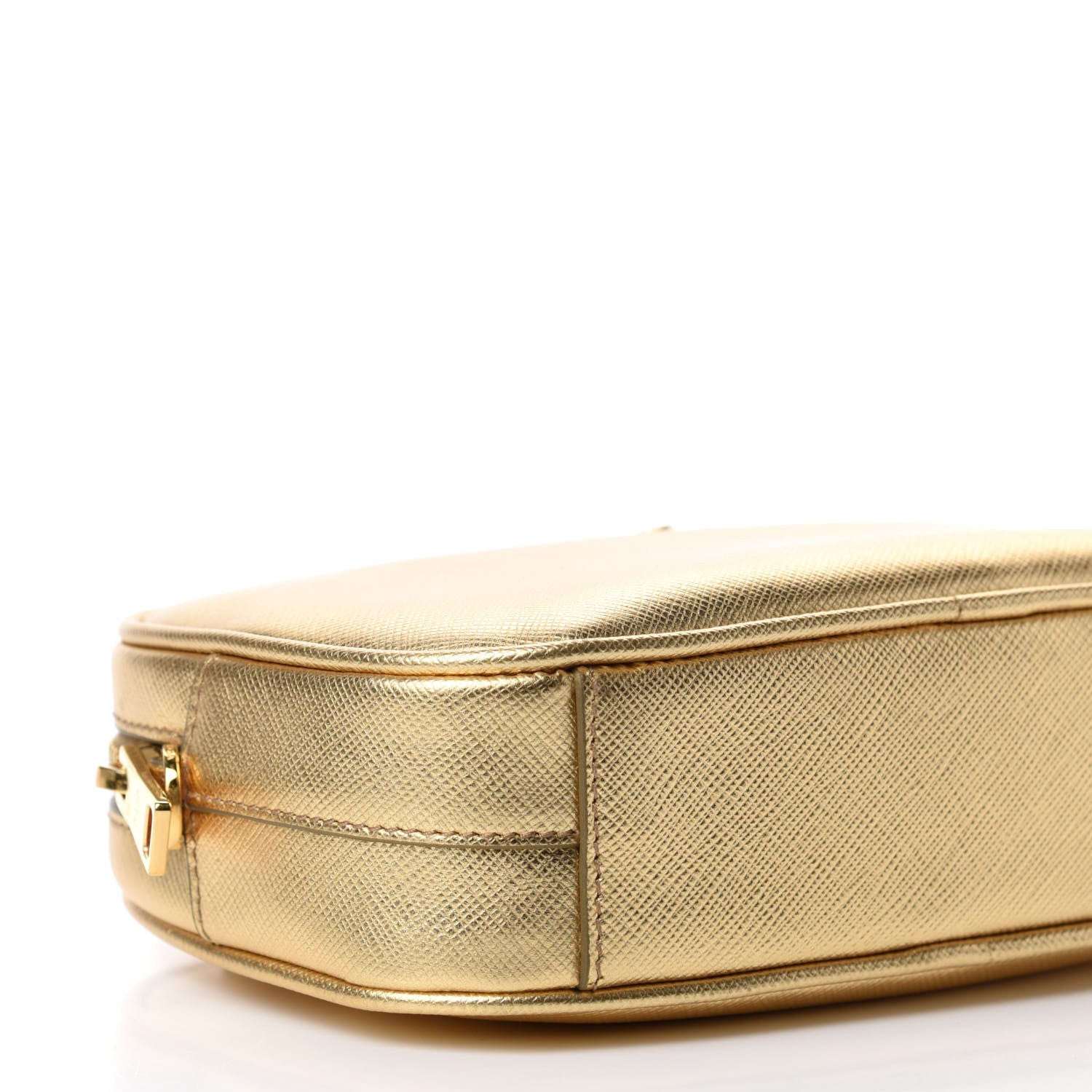 Prada Metallic Saffiano Belt Bag Gold 7 of 10