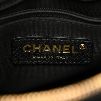 Chanel Velvet Quilted Shiny Coco Clutch With Chain Black 6 of 11
