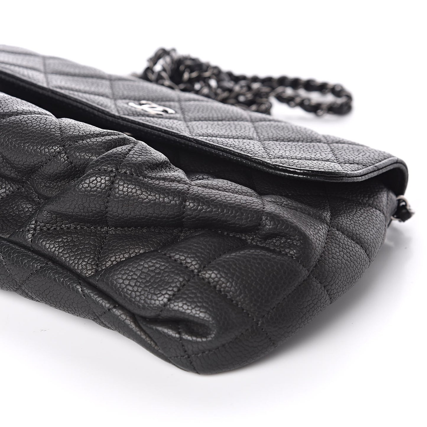Caviar Quilted Crossbody Bag Black