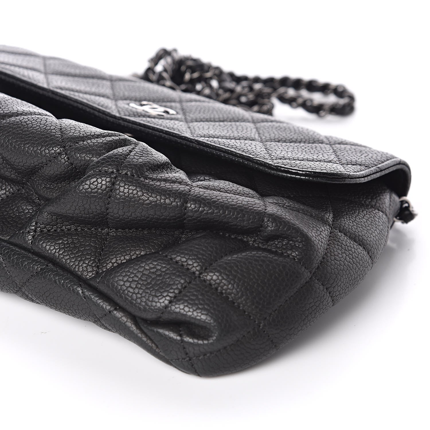 Chanel Caviar Quilted Crossbody Bag Black 10 of 11