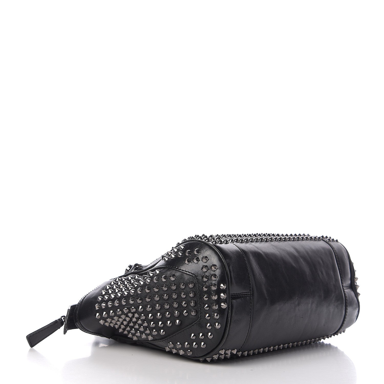 Burberry Prorsum Calfskin Studded Shoulder Bag Black 3 of 13