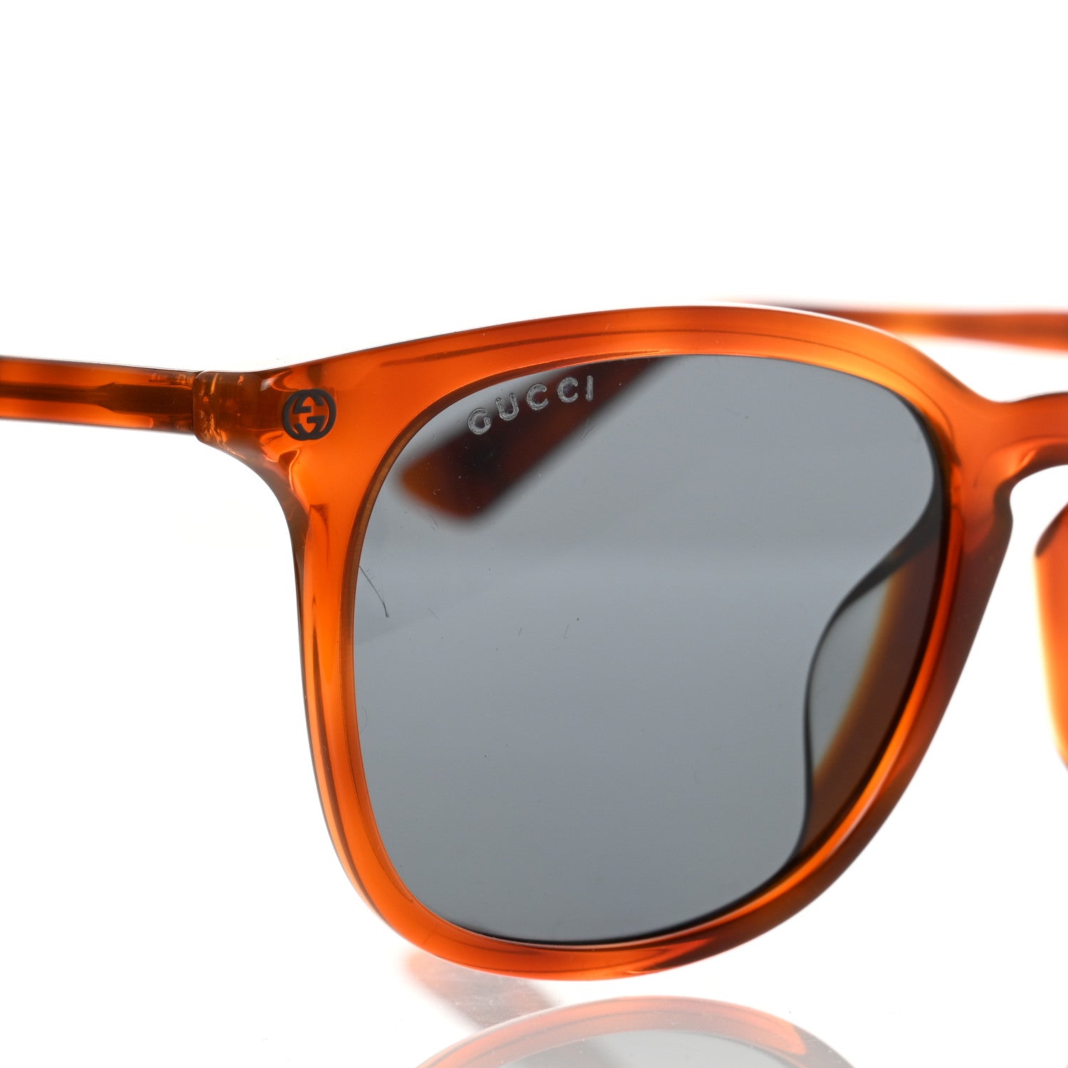 Gucci Acetate Sunglasses GG0154S Tortoise 7 of 8