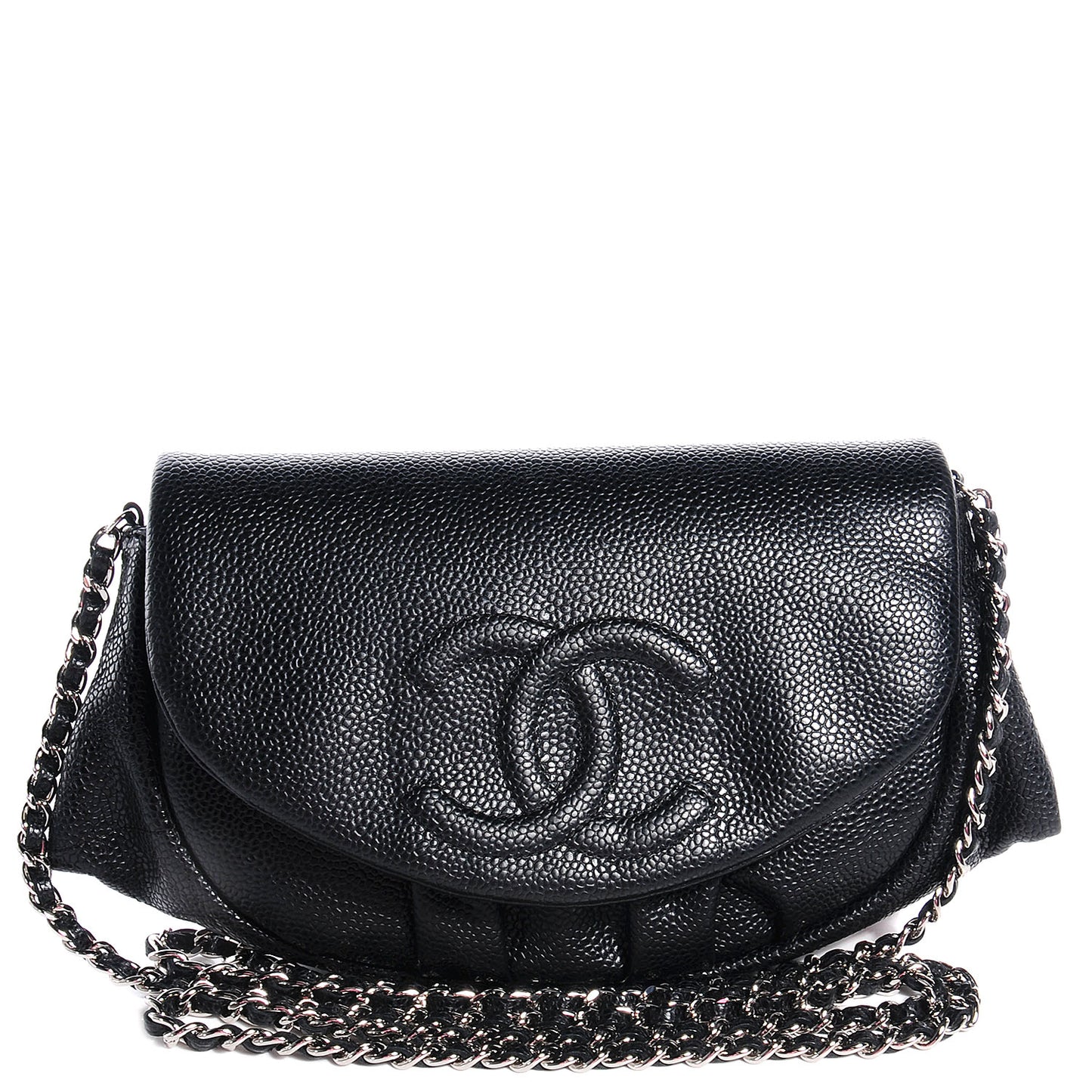 Caviar Half Moon Wallet On Chain WOC Black